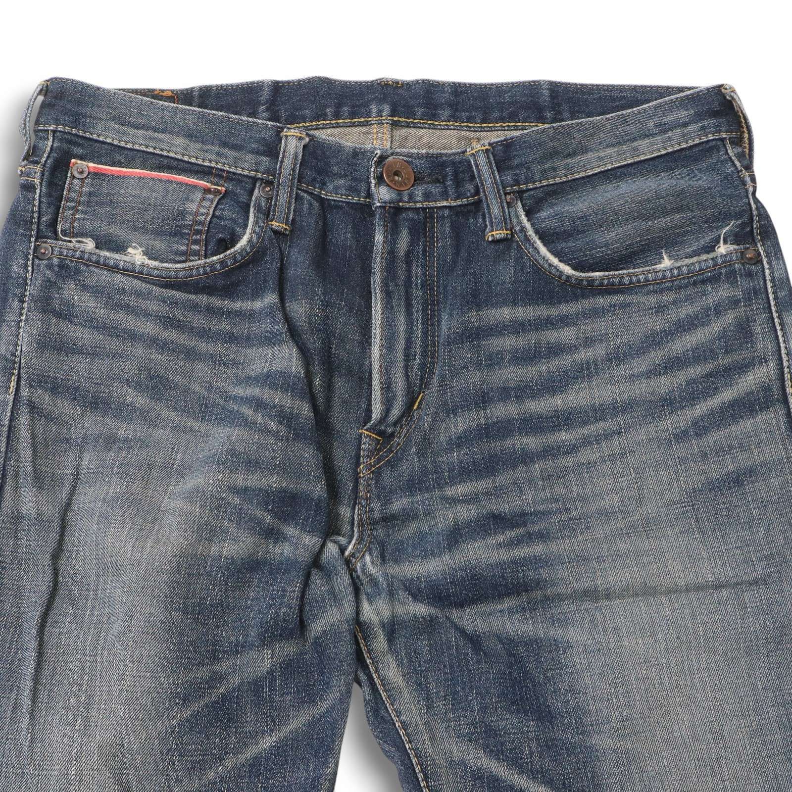 EDWIN エドウィン 505ZX USED加工☆ セルビッジ ストレート