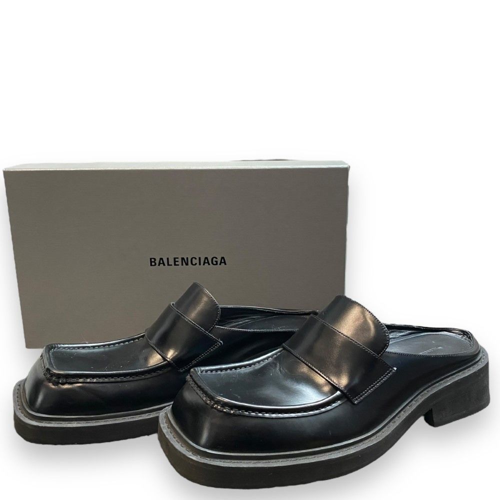 BALENCIAGA Inspecter Mule インスペクタースリッポン ミュールレザーシューズ サイズ43