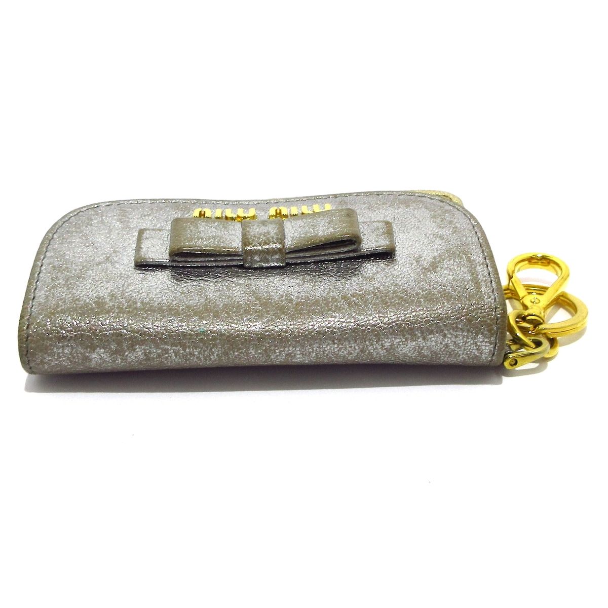 ミュウミュウ　MIU MIU カードケース　リボン miumiu ミュウミュウ リボン カードケース - メルカリ