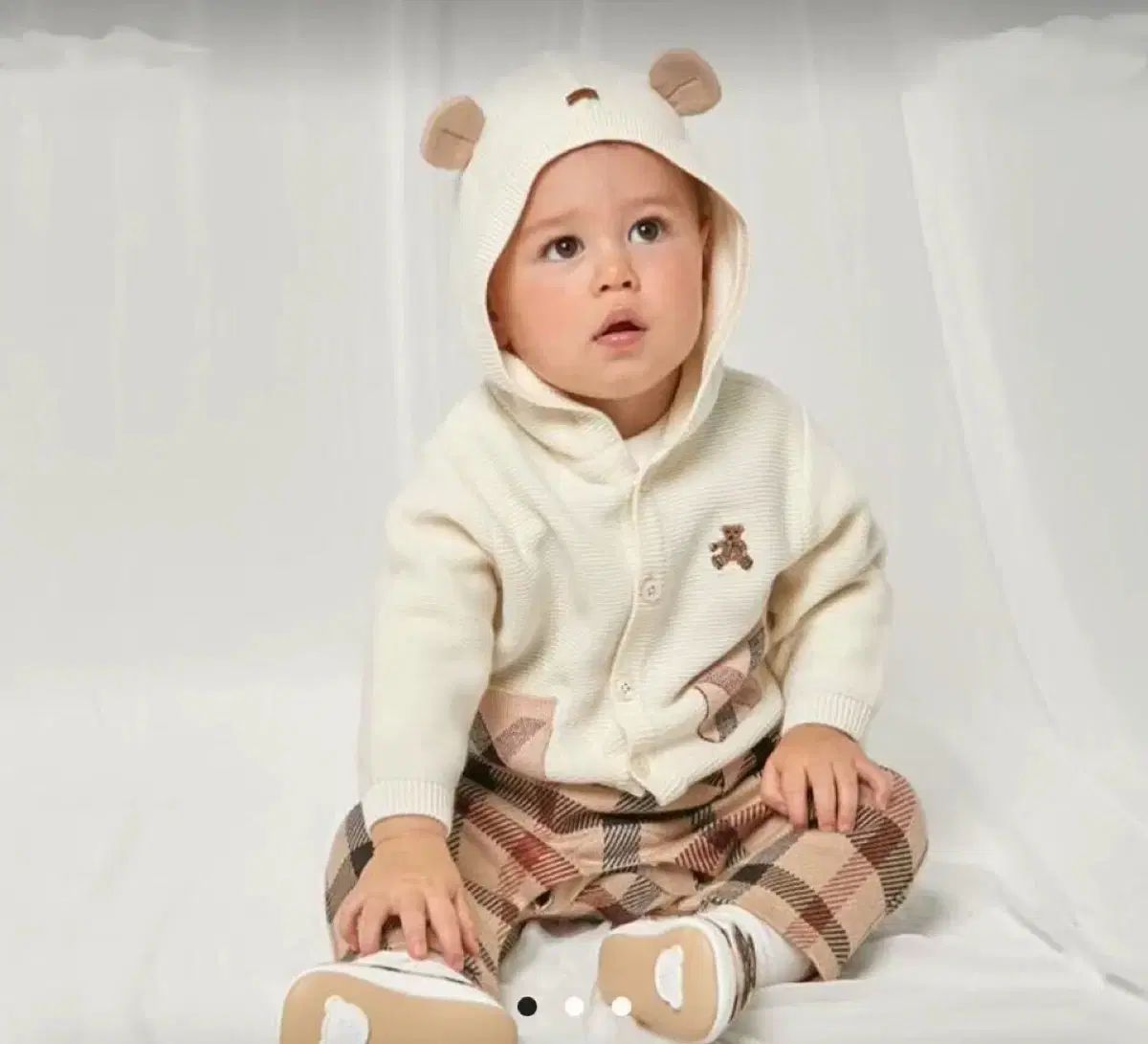 ダックスベイビー ベア フーディー パーカー ニット カーディガン