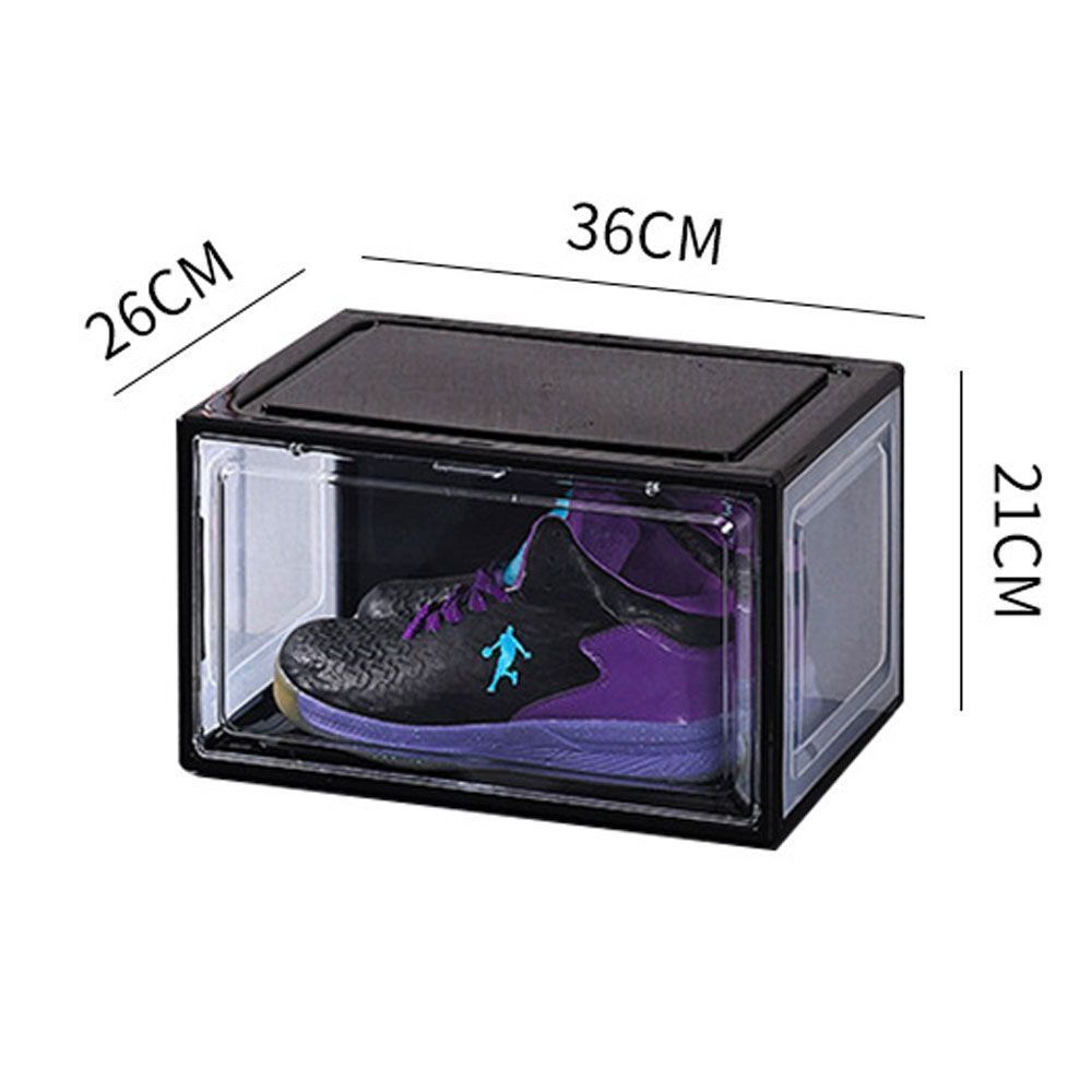 シューズボックス ブラック クリア 4個セット×3 シューズボックス ブラック 黒 クリア 透明 4個セット シューズ