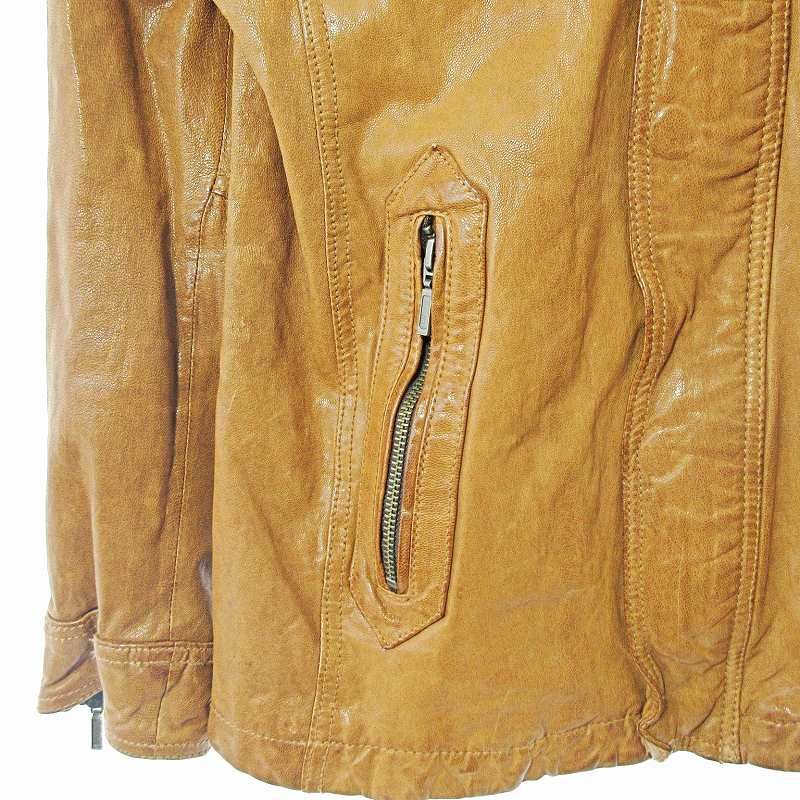 ミッシェルクラン MICHEL KLEIN ゴートレザー ジャケット ブルゾン