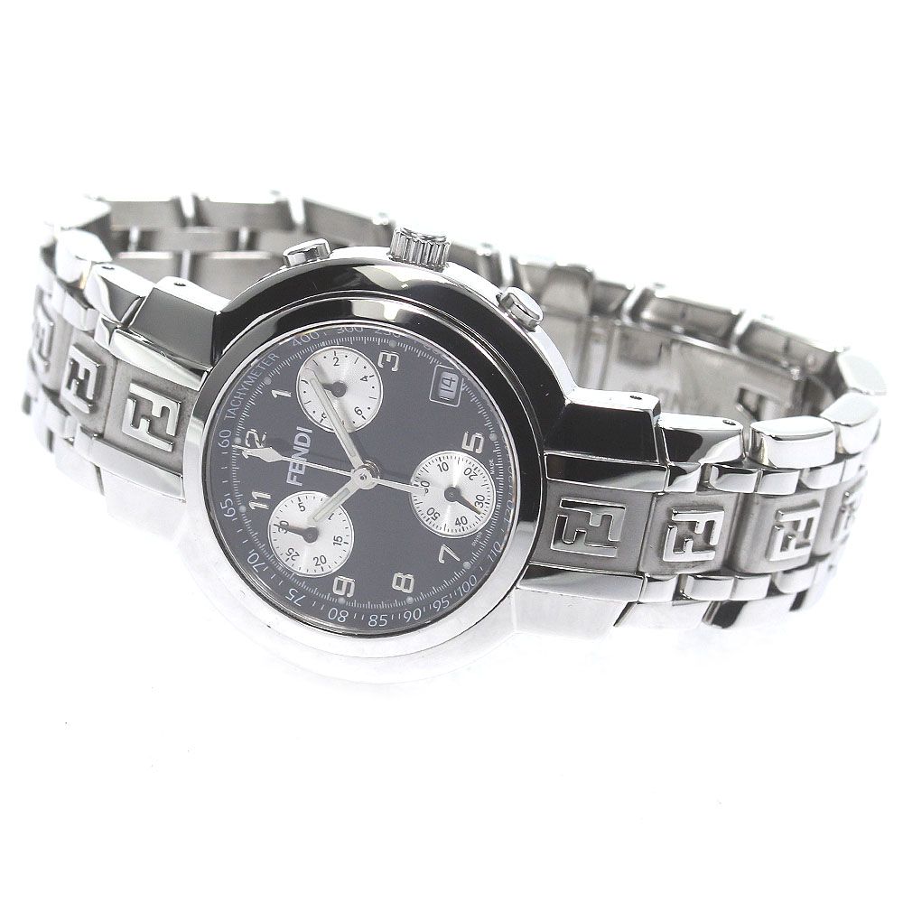 FENDI クロノグラフ 時計 フェンディ FENDI 4500L クロノグラフ デイト クォーツ レディース美品