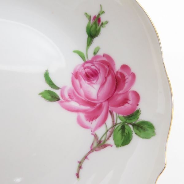 マイセン プレート□ピンクローズ ピンクのバラ 5客セット - メルカリ