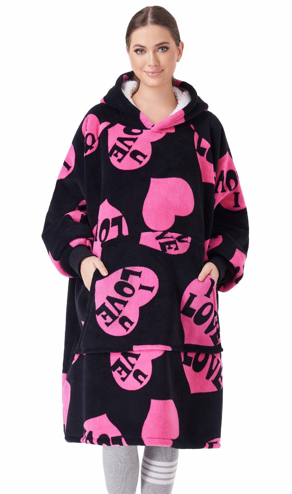 新品 CozyLeep 着る毛布 袖付き毛布 着るブランケットウェアラブルブランケットパーカー 男女兼用 暖かいフード付きスナグルブランケットスウェットシャツ 母親やガールフレンドへのギフト
