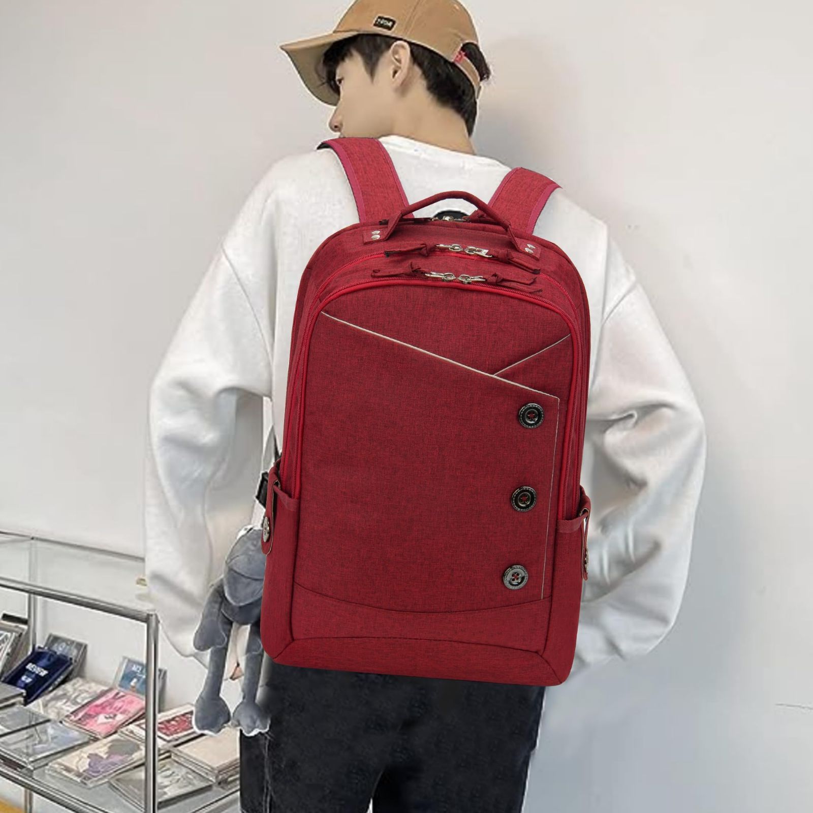 KINGSLONG リュック レディース バックパック 大容量 防水 多層収納 ビジネスリュック メンズ リュックサック 軽量 通勤 通学