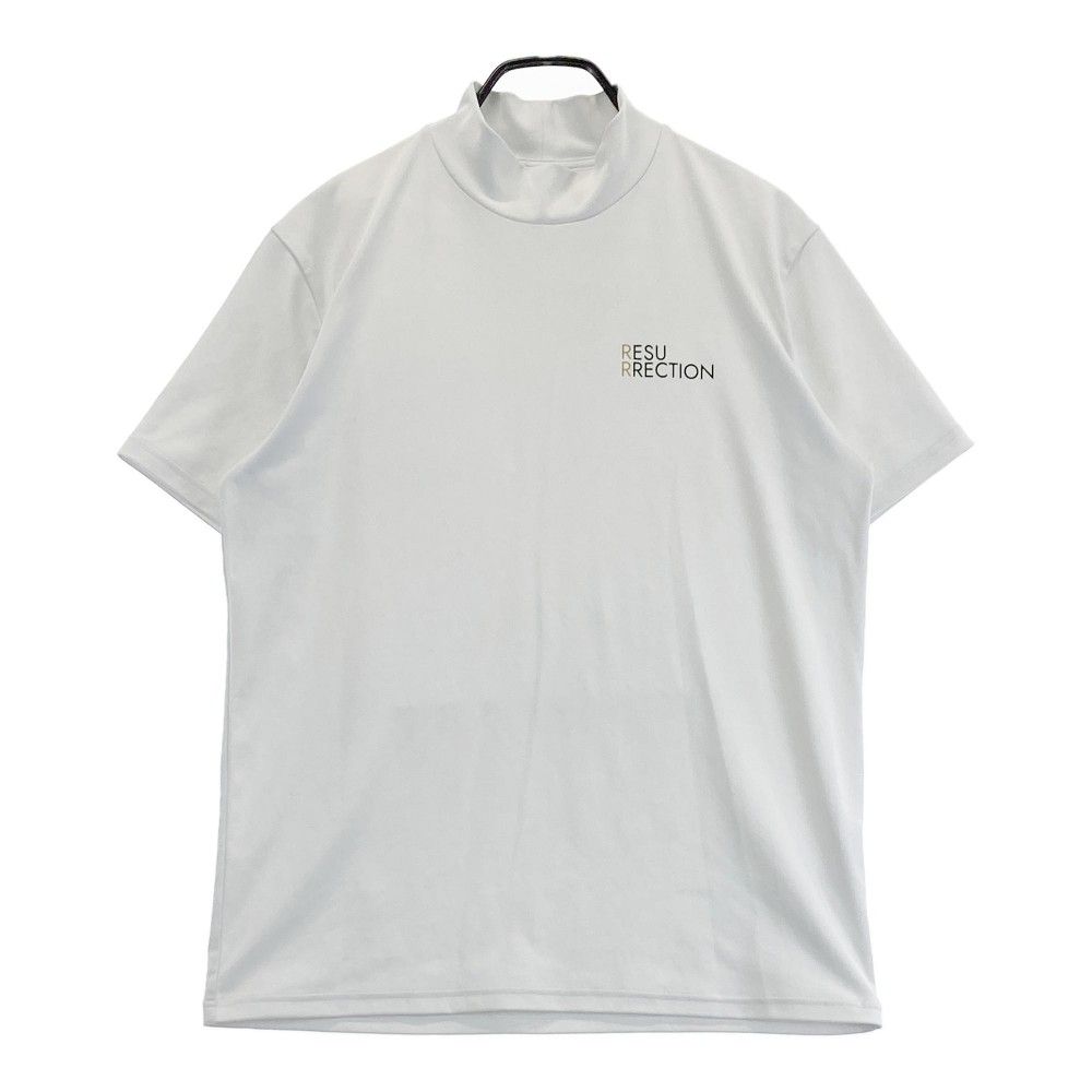 サイズ XL RESURRECTION レザレクション 2025年モデル ハイネック 半袖Tシャツ ホワイト系 240101292473 ゴルフウェア メンズ ストスト