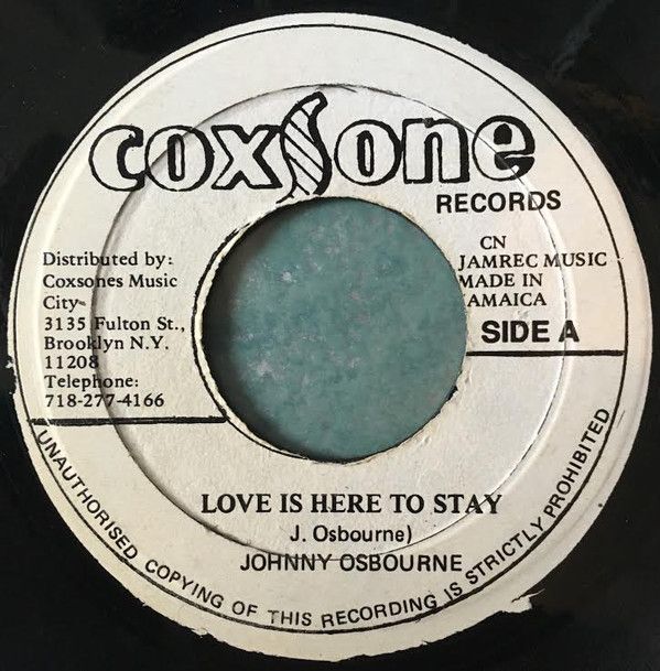 ジャマイカ7” Johnny Osbourne Love Is Here To Stay / Love Is