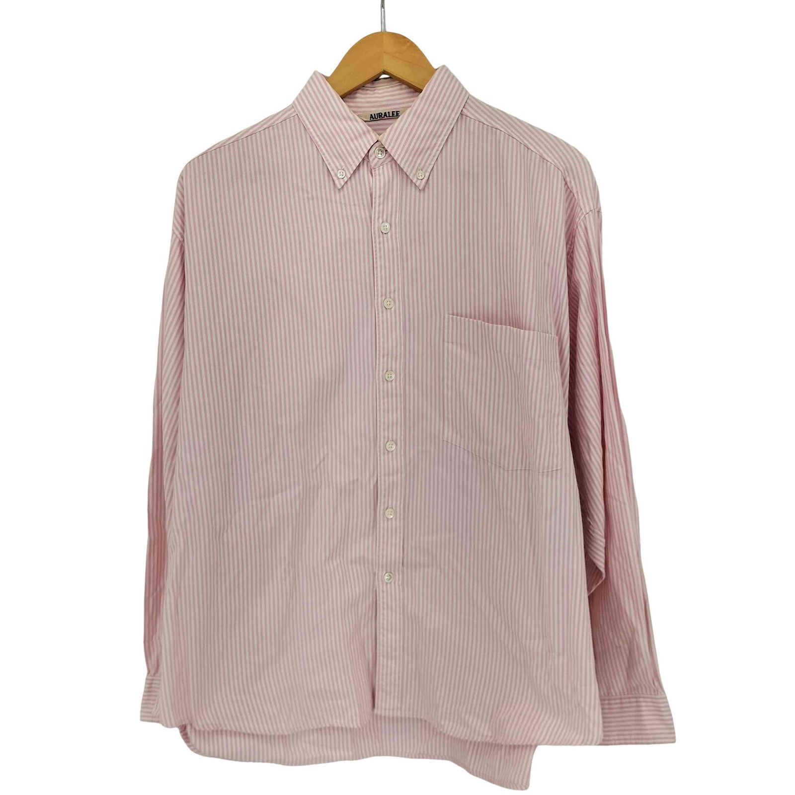 オーラリー AURALEE CANDY STRIPE BD SHIRT メンズ JPN：5 - メルカリ