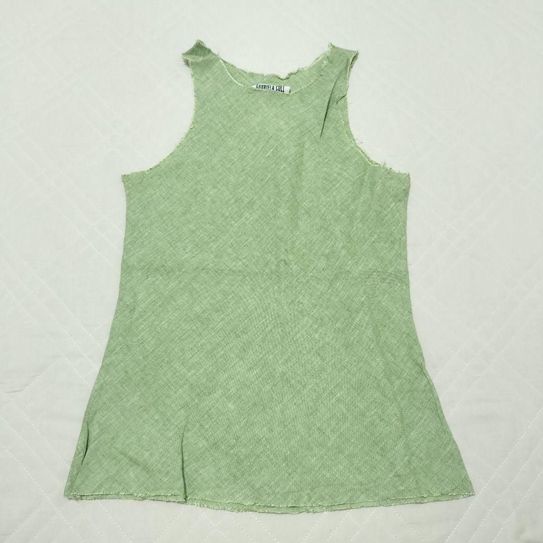 GABRIELA COLL GARMENTS ガリブエラコールガーメンツ リネン ノースリーブ ライトグリーン トゥモローランド