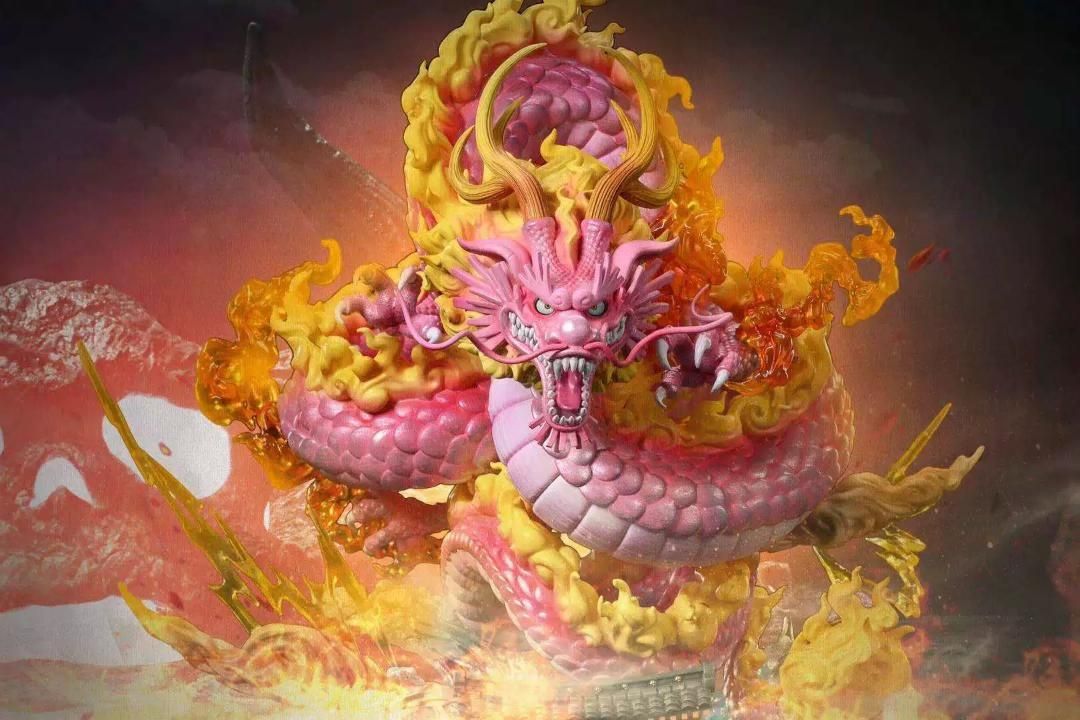ワンピース モモの助 龍 フィギュア ガレージキット 塗装済み