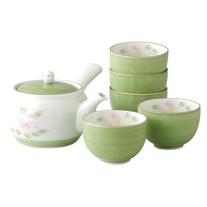 泰山窯 急須 お茶碗 6腕 セット お茶道具 急須や茶器、湯呑みやポット