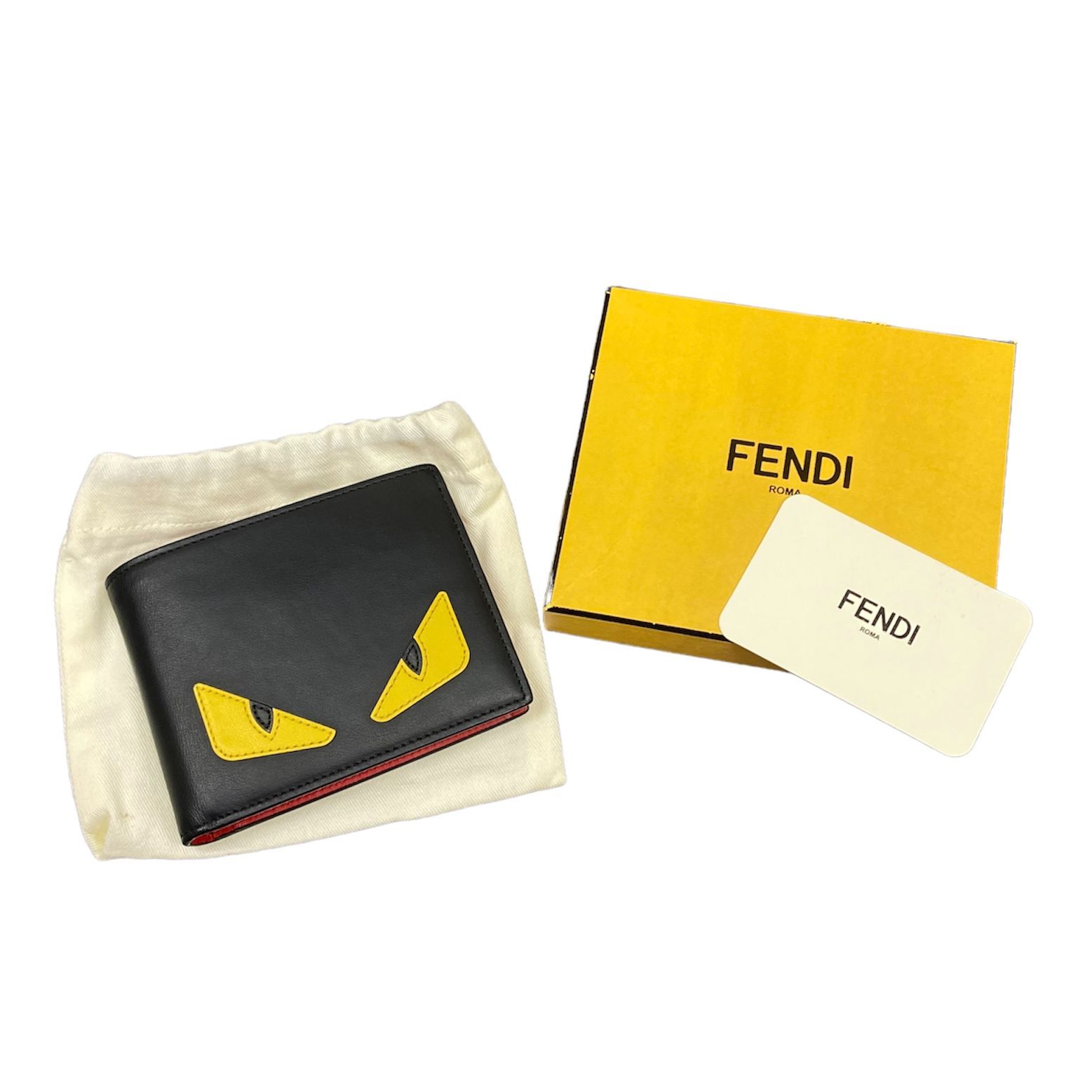人気の福袋 日本最級 新品、未使用 FENDI BUGS EYES 2つ折り財布