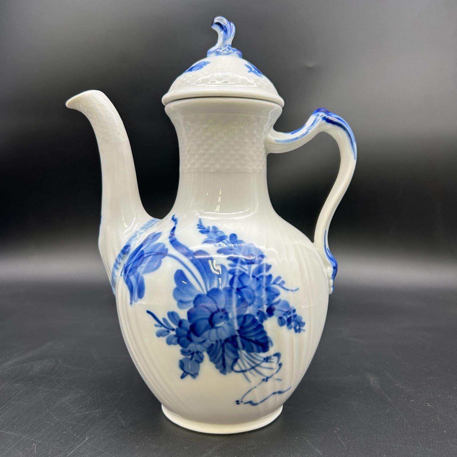 ロイヤルコペンハーゲン ブルーフラワーカーブ デンマーク ポット 1985