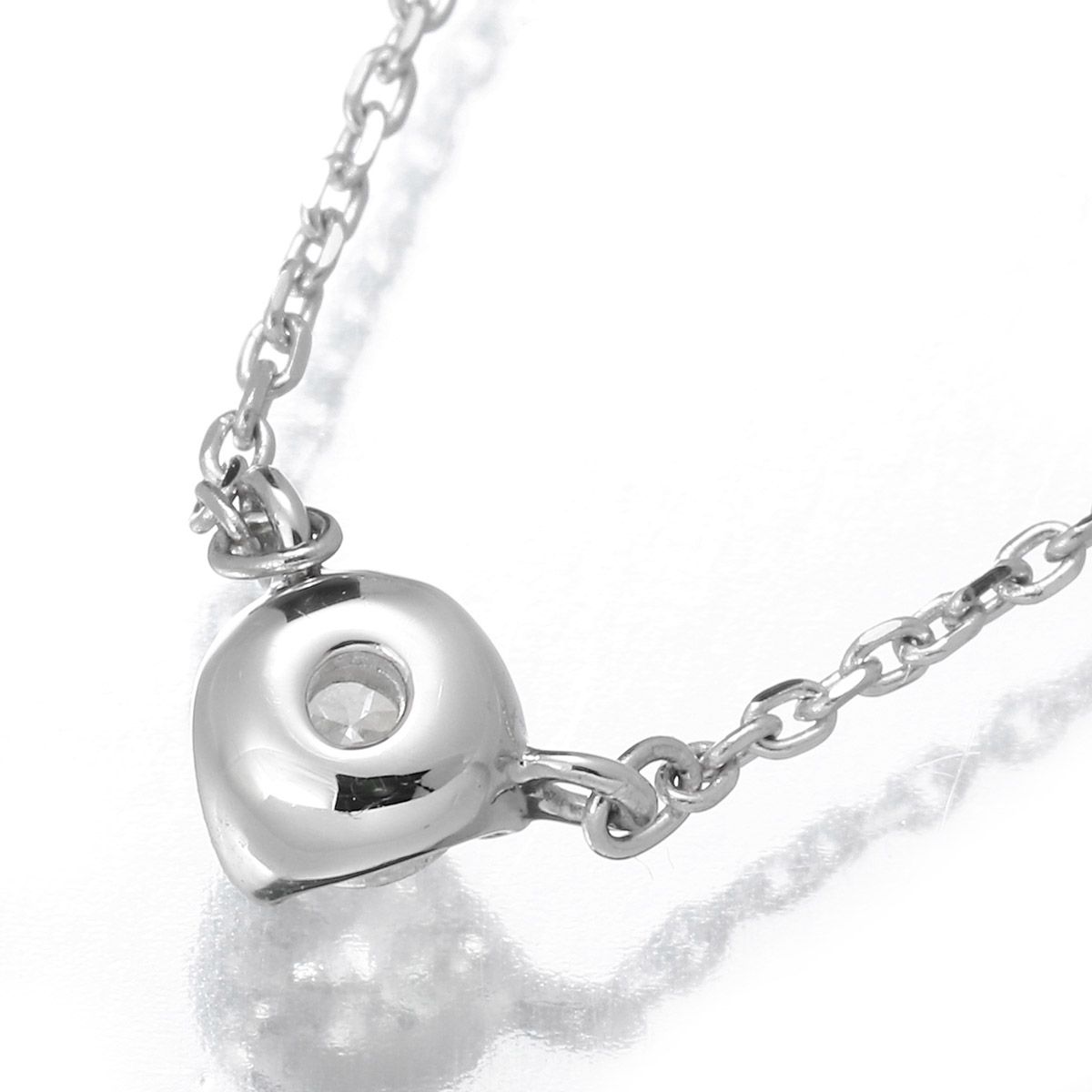 4℃ プラチナ 0.21ct 一粒ダイヤモンド ストア ネックレス ヨンドシー
