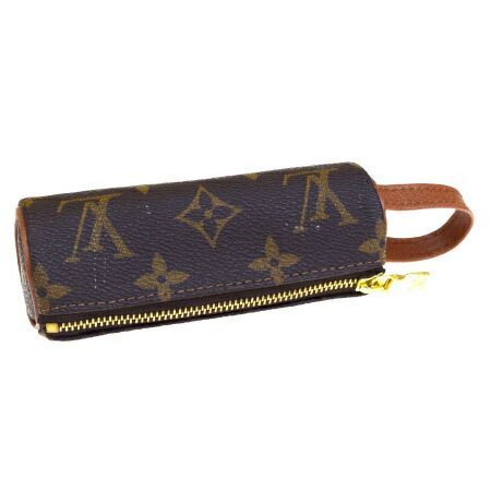 【中古】 美品 ルイヴィトン LOUIS VUITTON エテュイ トロワ ボールドゥ ゴルフ ボールケース モノグラム レザー M58249 04BG394