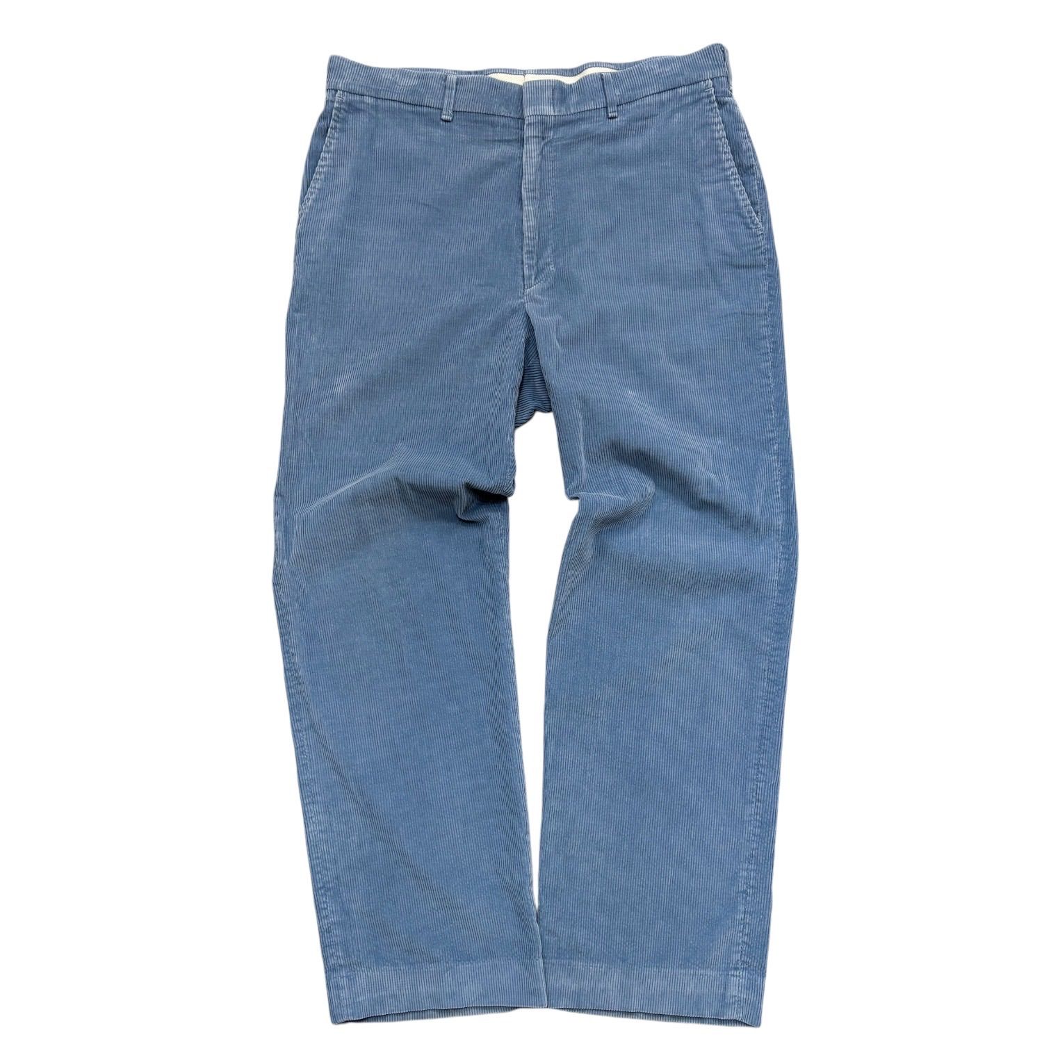 90s HAGGER pale blue design corduroy slacks