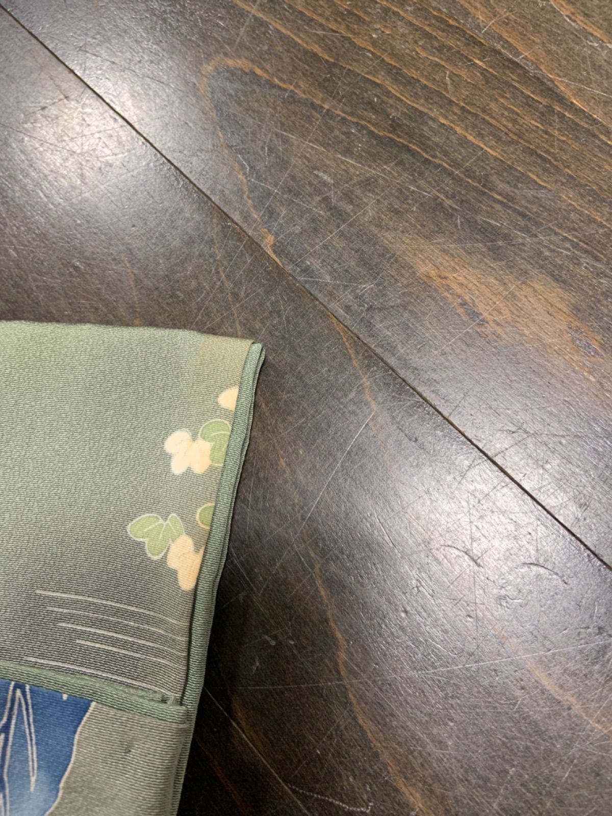 訪問着　若草色　青　緑　黄　赤　茶　白　一つ紋蔦　茶屋辻模様　京友禅　作家モノ　A453 訪問着 若草色 青 緑 黄 赤 茶 白 一つ紋蔦 茶屋辻模様 京友禅 作家