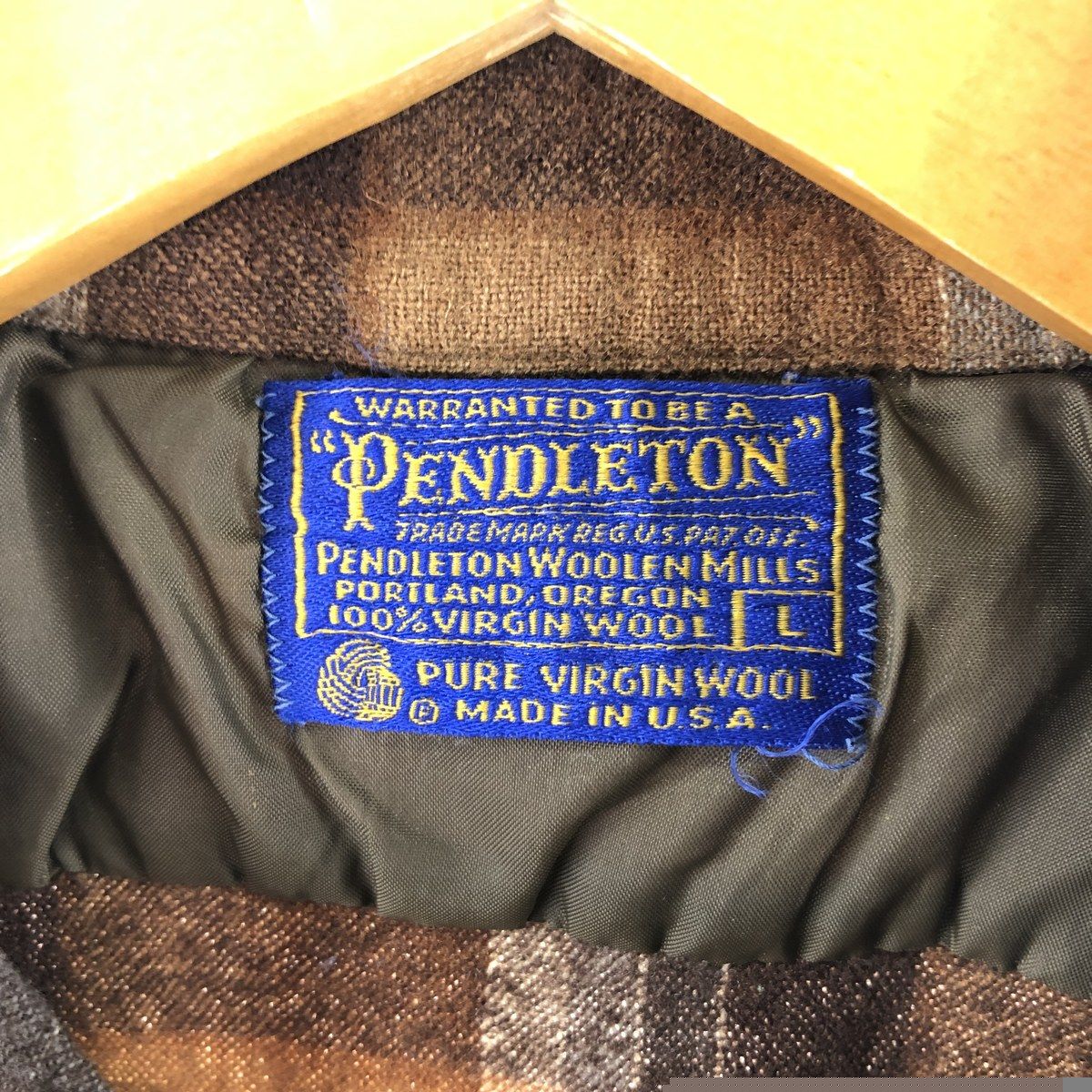 70年代 ペンドルトン PENDLETON ボードシャツ チェック柄 ウールボックスシャツ USA製 メンズXL ヴィンテージ /eaa383978