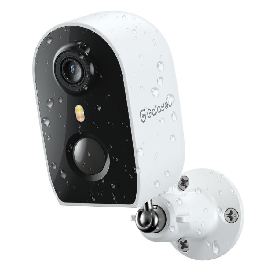 Galayou R2【充電式・屋外防水防犯カメラ】300万高画素 電池式 配線不要