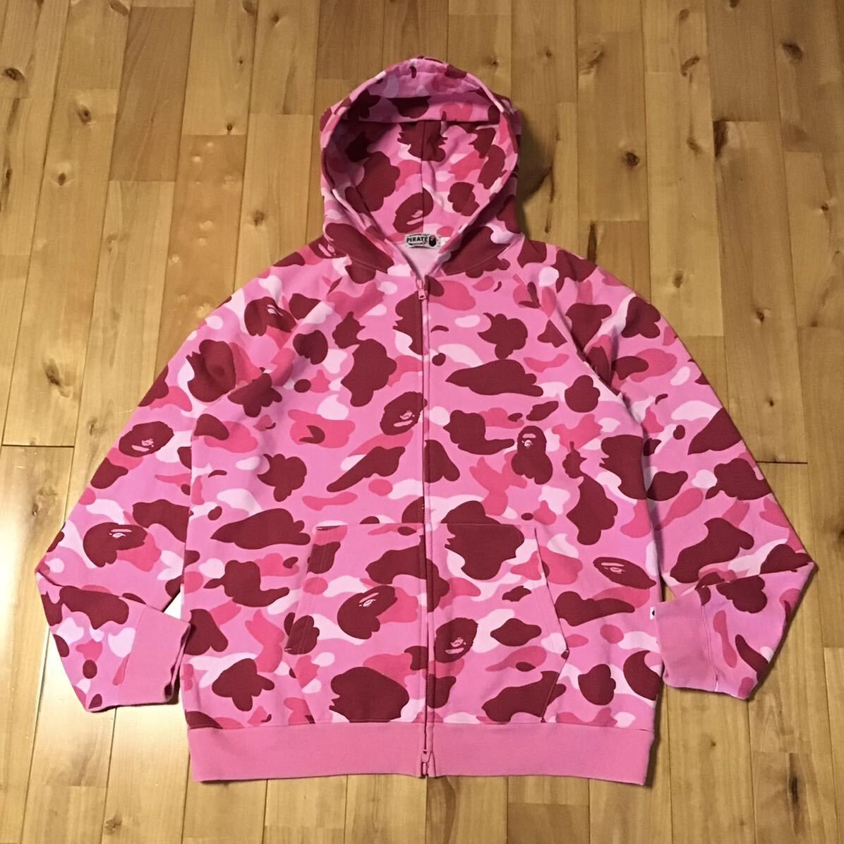 ☆パイレーツストア限定☆ Pink camo ジップ パーカー Lサイズ a 
