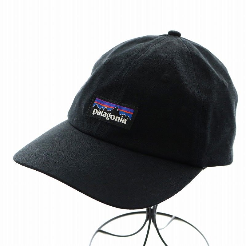 パタゴニア Patagonia 19SS Label Trad Cap P-6 ラベル トラッド キャップ 帽子 ロゴ 黒 ブラック 38207 /AN33 D