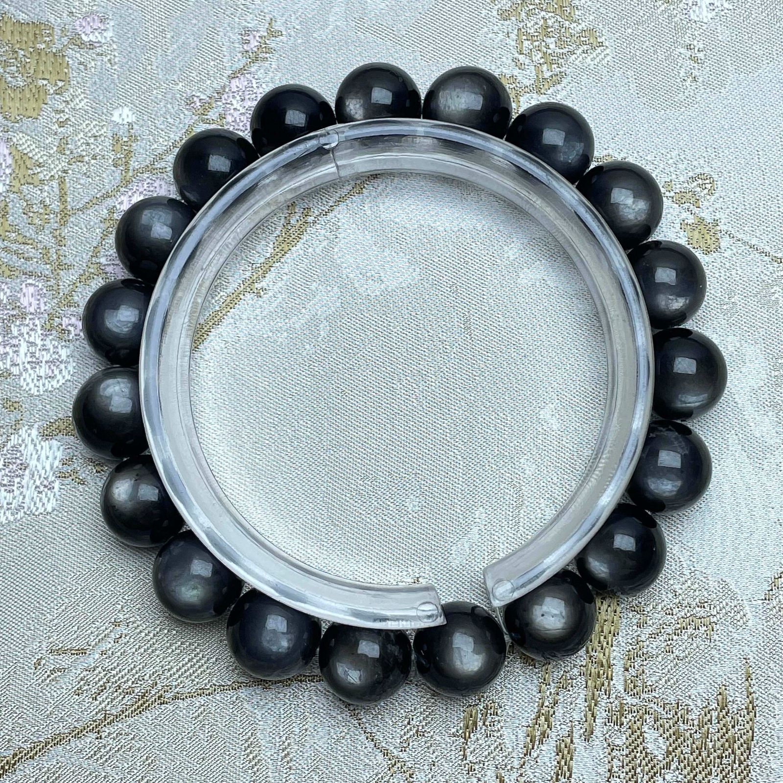 上品 EU製★ハイパーシーン★パワーストーン ブレスレット アクセサリー 水晶 開運 金運 ギフト プレゼント2 10.9-11.3mm ZZ934