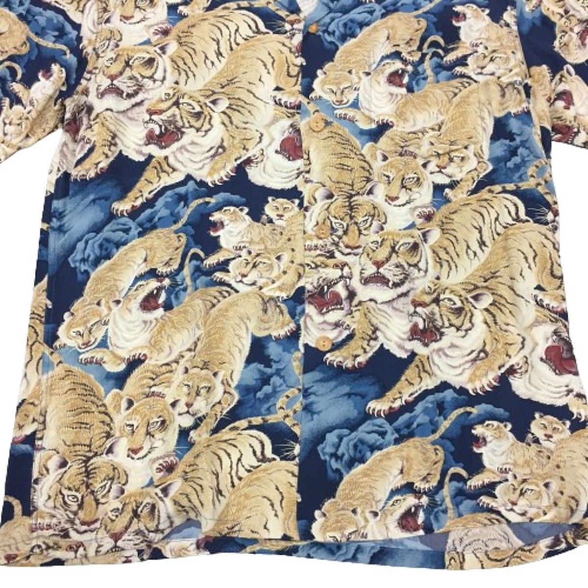 SUN SURF サンサーフ KALAKAUA 百虎 レーヨンアロハシャツ 開襟
