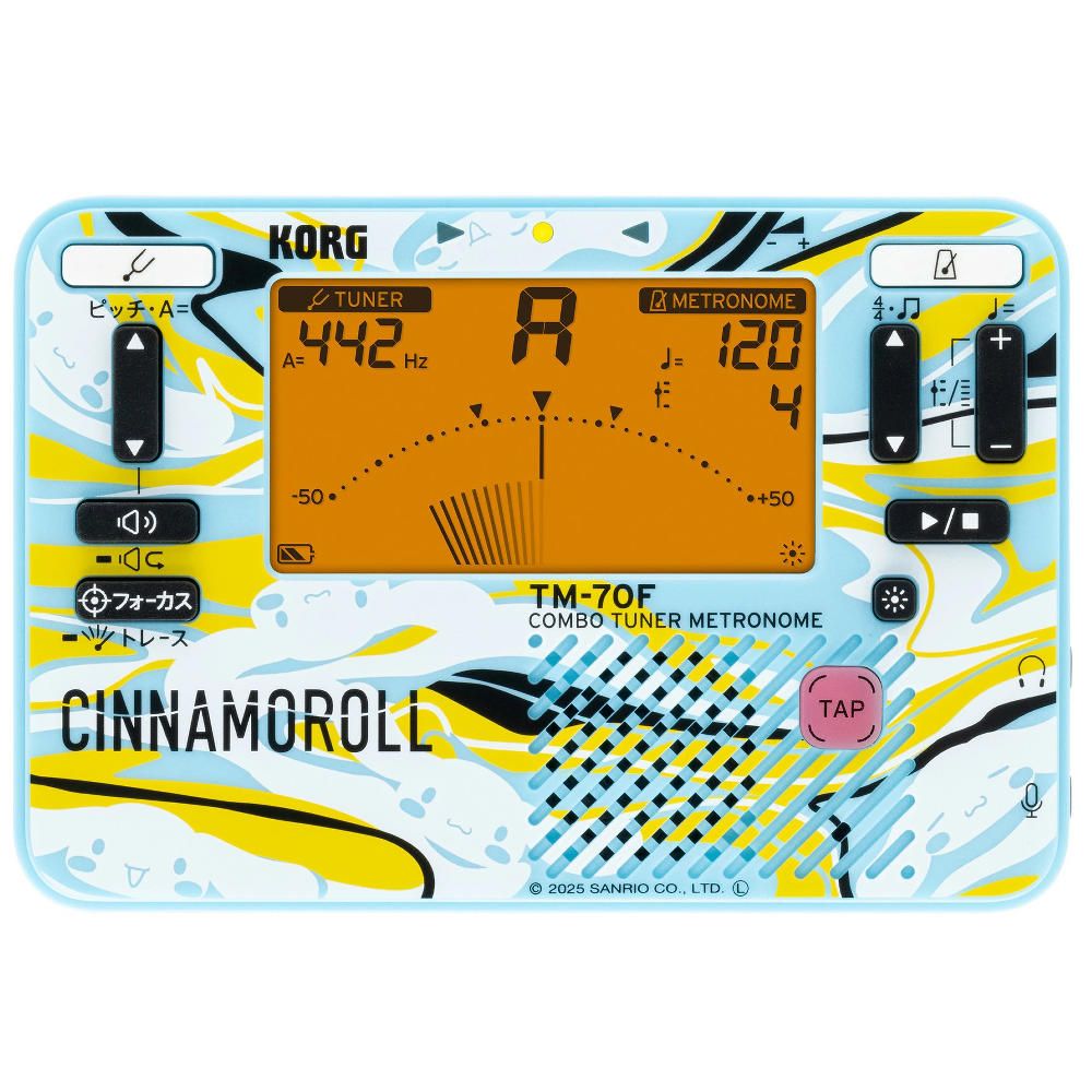 モデル KORG TM-70C SCN シナモロール チューナー メトロノーム コンタクトマイクセット コルグ サンリオ コラボモデル