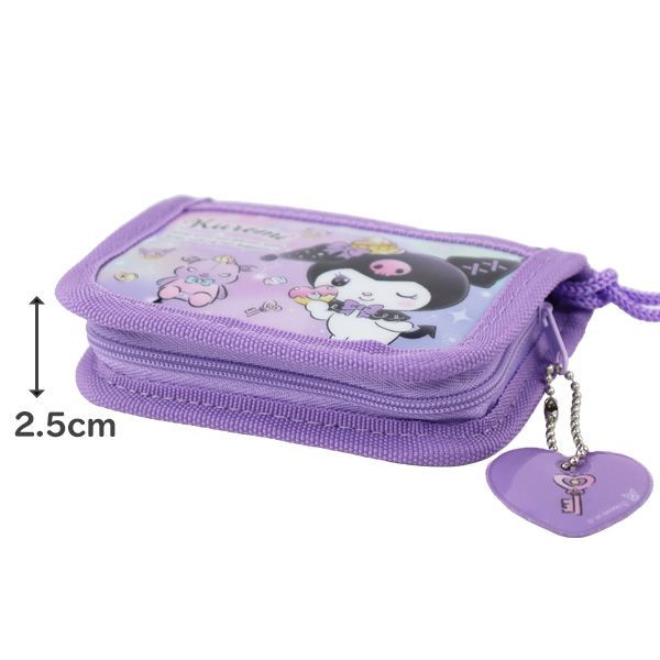 クロミ ブラック J24283】 財布 女の子 二つ折り ネック