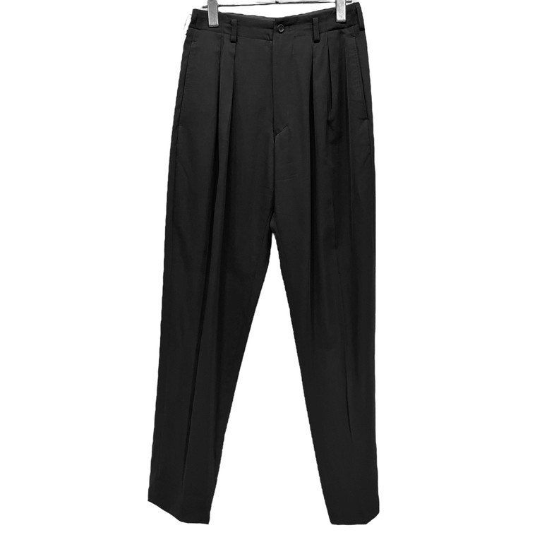 Yohji Yamamoto 2タックワイドスラックス ヨウジヤマモト 2021-22AW ギャバジンワイドタックパンツ | HUES