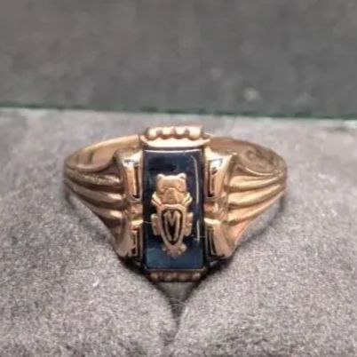 Herff Jones製 1960年 10K イエローゴールド カレッジリング