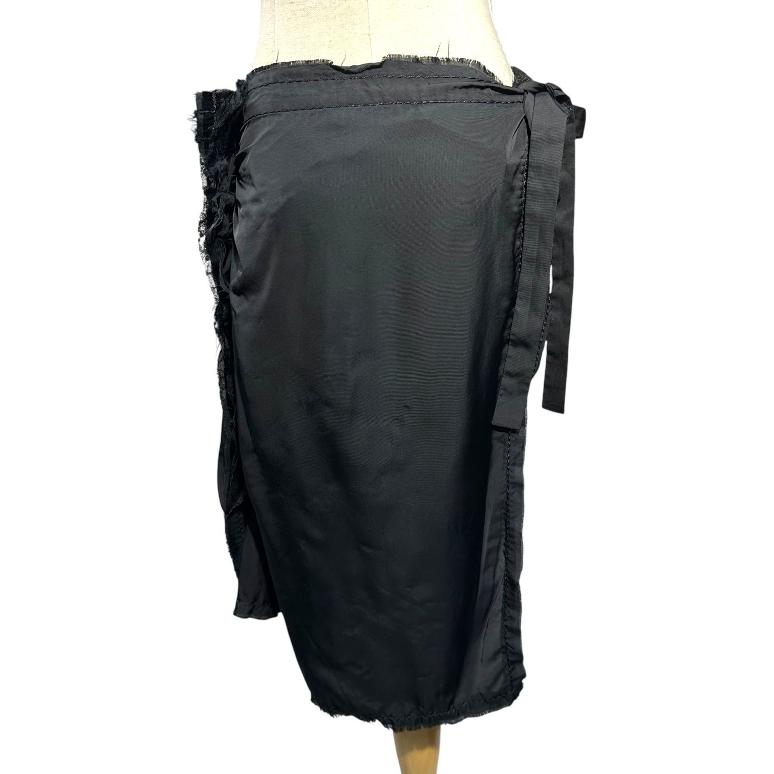 トリココムデギャルソンレースラップスカートロングスカート