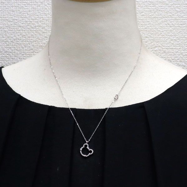 ダミアーニ K18WG ダイヤモンド ペンダントネックレス ミニシンボリ 熊  
