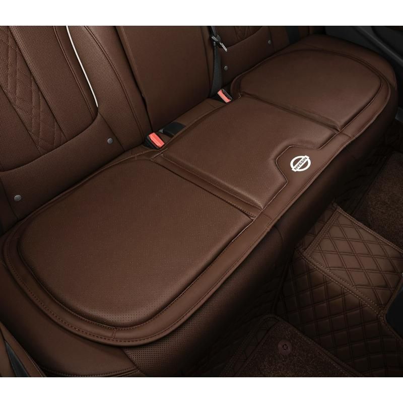 日産 NISSAN◆モカブラウン◆シートクッション カーシートカバー 座布団2点 車の後席1点 座席クッション 車用シート保護 滑り止め ナッパレザー aadl RzRM562