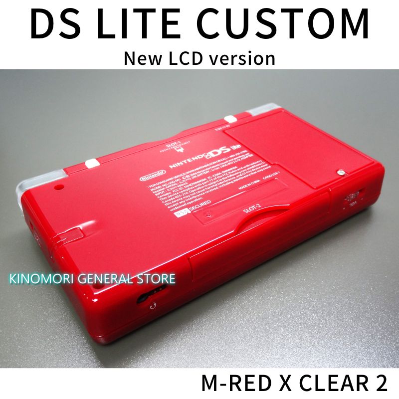 DS LITE CUSTOM M-RED X CLEAR Ver.2 N-LCD - メルカリ
