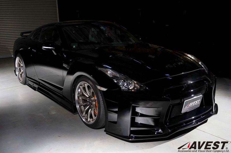 GT-R R35 シーケンシャル機能付流れるドアミラーウインカーレンズ 塗装