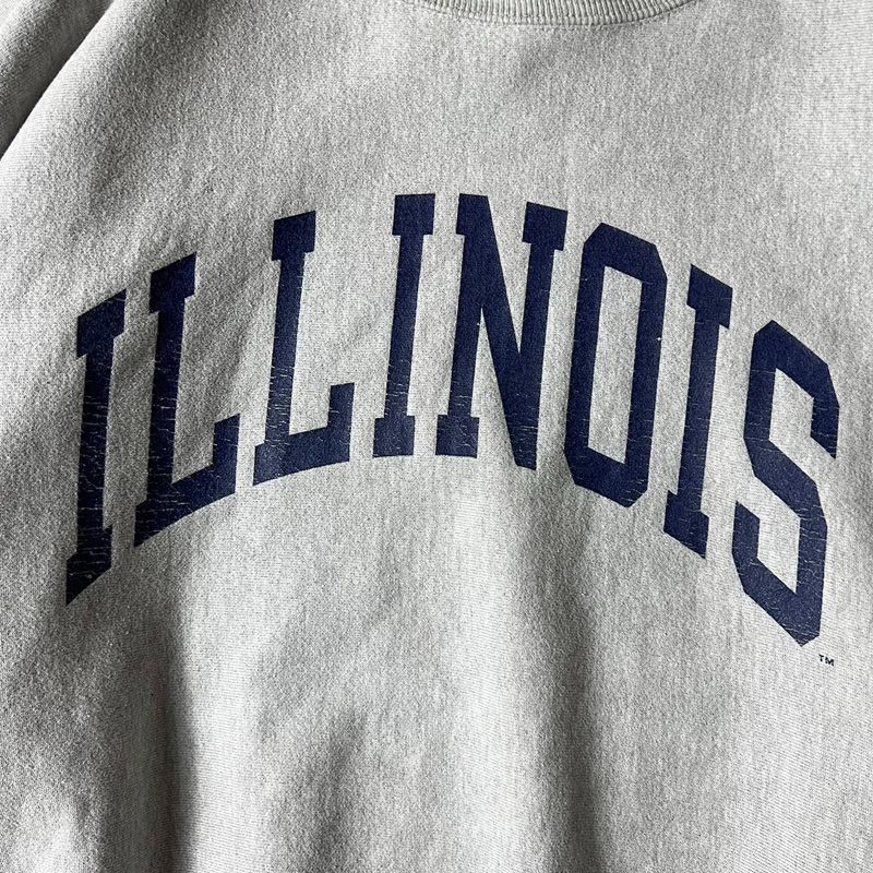 90s Champion カレッジ プリント リバースウィーブ スウェット