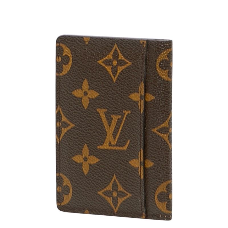 ルイ ヴィトン モノグラム ポルトカルト パス ヴェルティカル パスケース カードケース M66541 ブラウン PVC レザー レディース LOUIS VUITTON 1-0235284