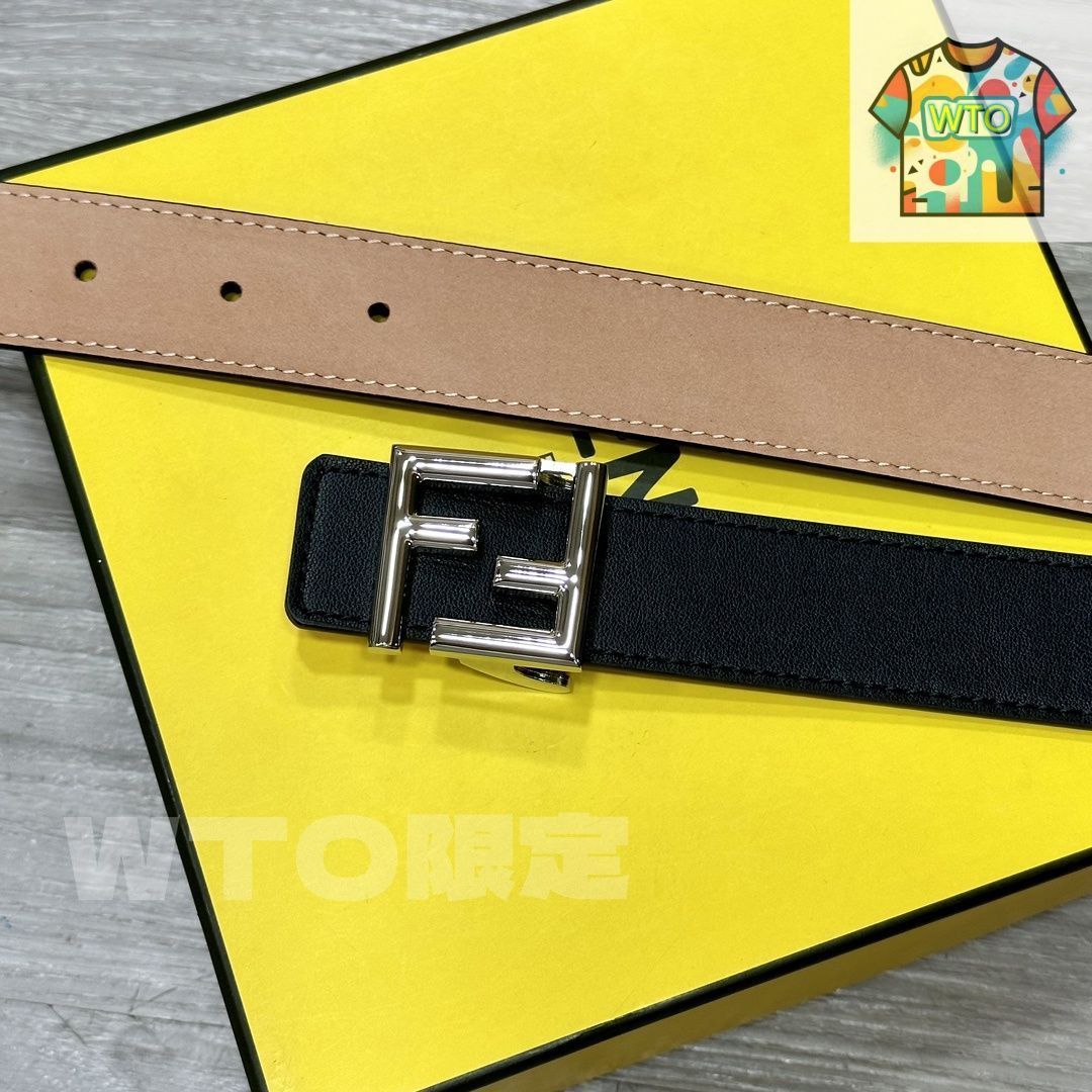 FENDIカジュアルベルト フォーエバー フェンディ ベルト レザー グレー | Fendi