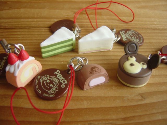 ♯Ejg17DA不二家のケーキストラップ2人気5種 ♯Ejg17DA不二家のケーキストラップ2人気5種