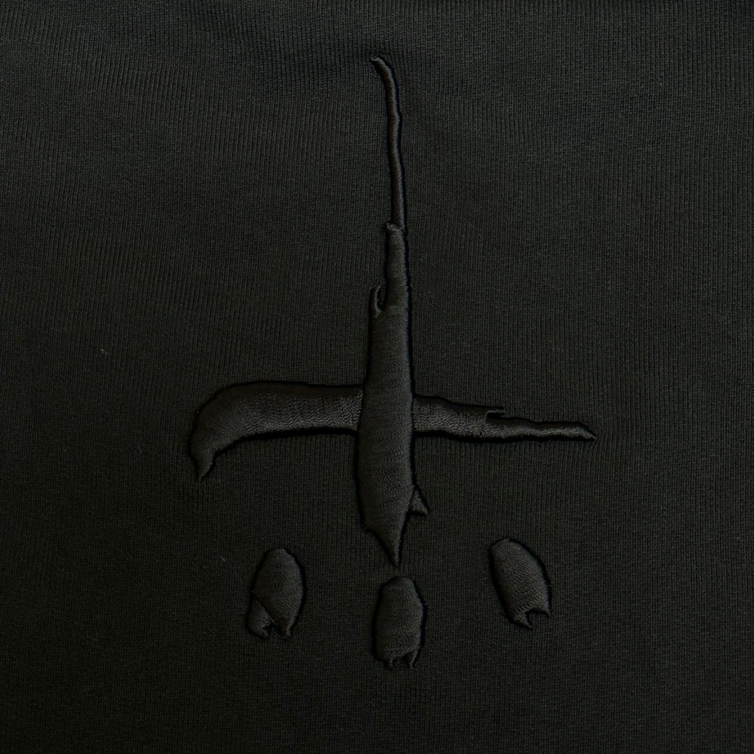 CVTVLIST 24SS 刺繍スウェットTシャツ カタリスト 2401050301 ブラック