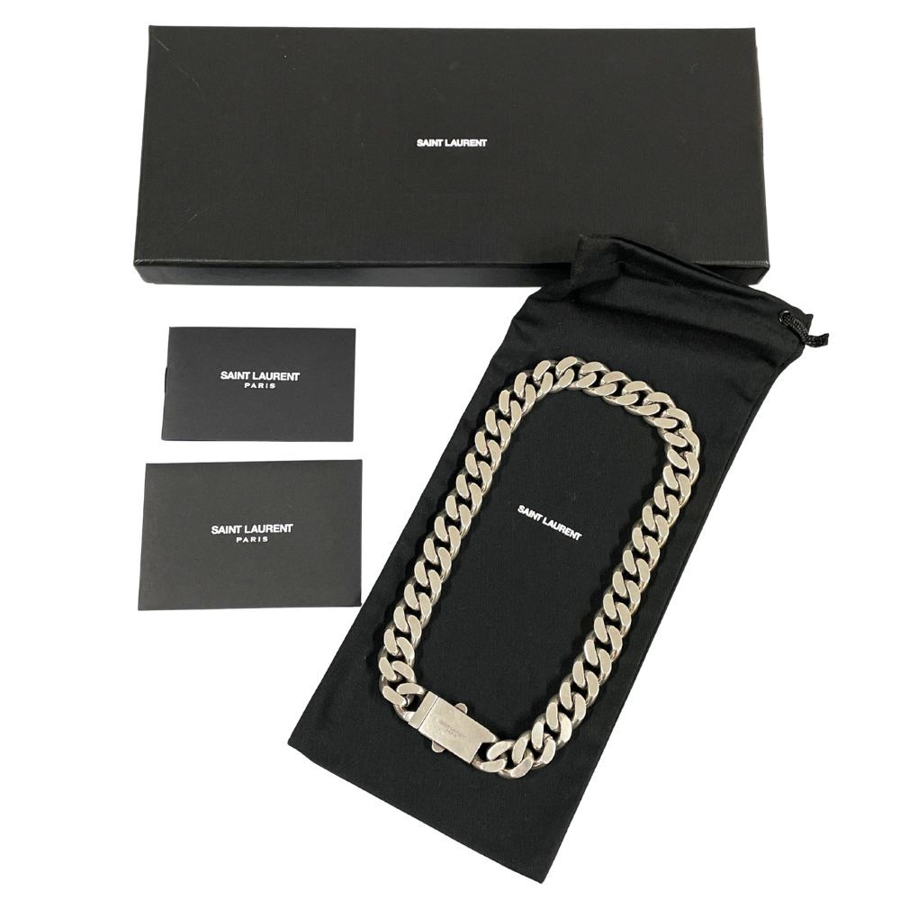 SAINT LAURENT サンローラン カーブ チェーンリンク ネックレス