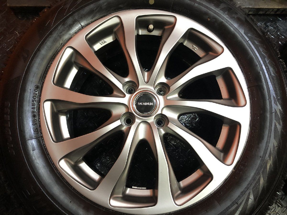タイヤ走行短め【BS BLIZZAK VRX2 195/65R16】スタッドレス【BALMINUM 