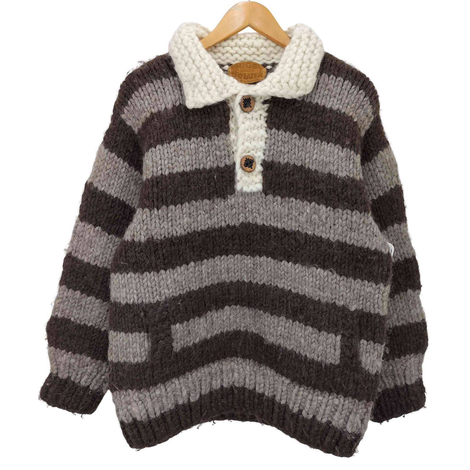 ユーズドフルギ USED古着 {{RUGBY SWEATER}}カナダ製カウチンセーター メンズ 表記無 