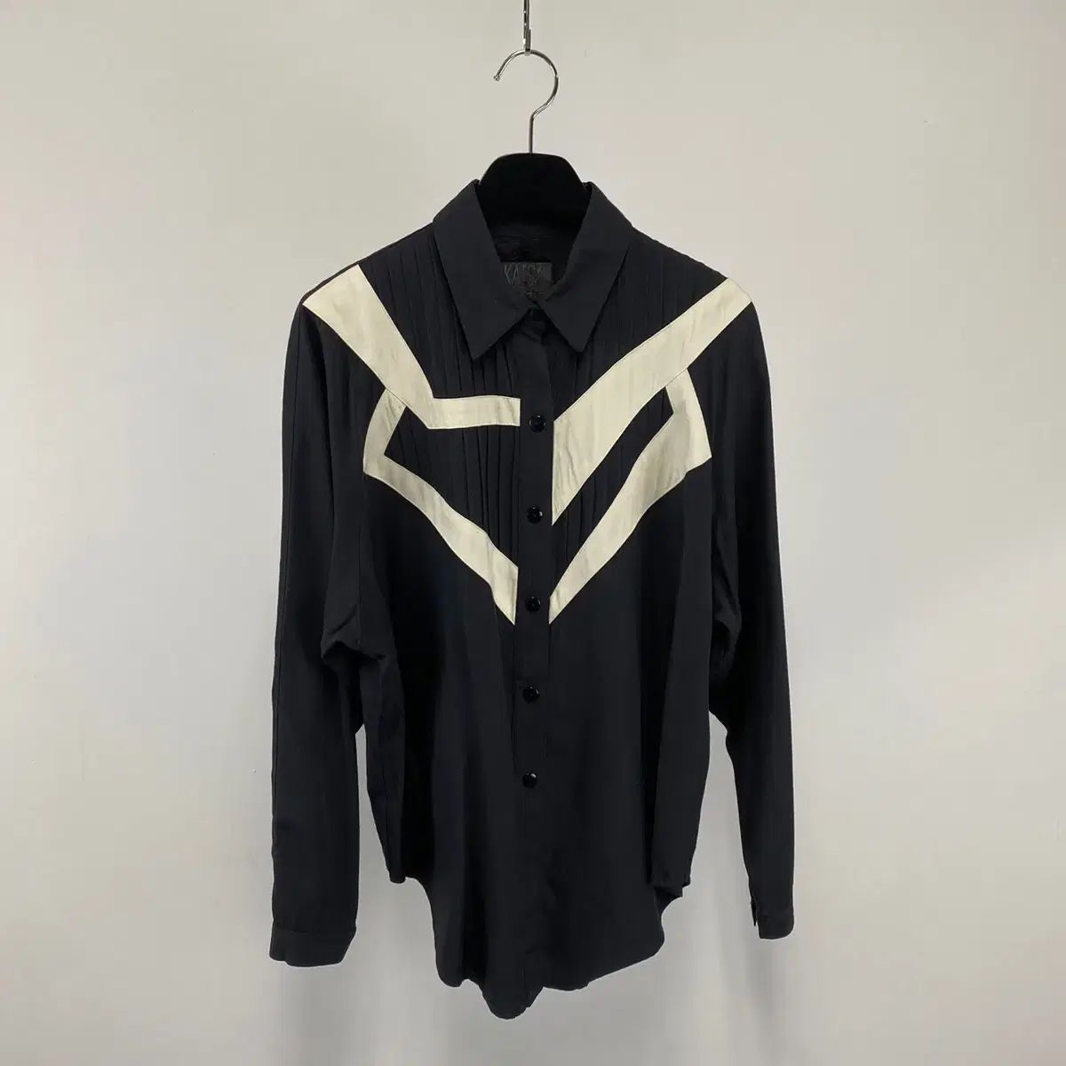 ヴィンテージ 80s KATSAI SPORTS USA パターン シャツ
