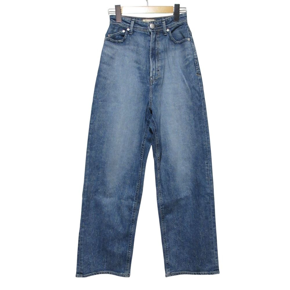 YANUK ヤヌーク JOAN ジョーン ルーズストレート デニムパンツ ジーンズ 22 ブルー レディース 古着
