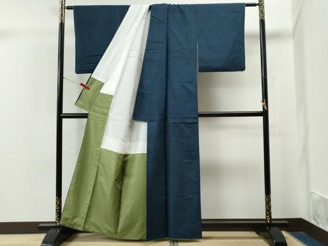 平和屋着物□髭紬 色無地 留紺色 正絹 逸品 CAAQ3077yc - メルカリ