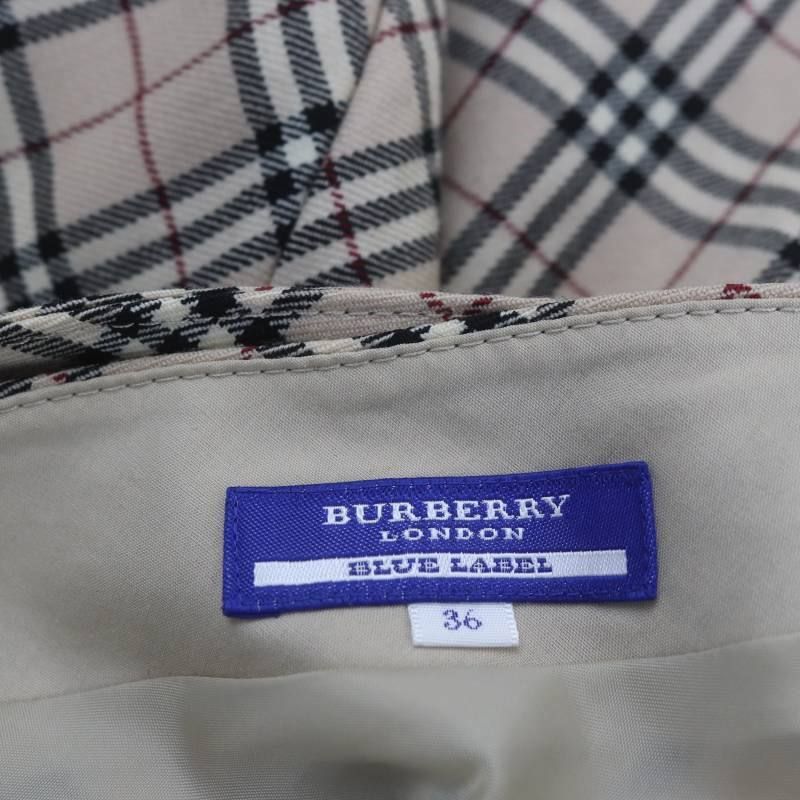 バーバリーブルーレーベル BURBERRY BLUE LABEL ノバチェック フレア 