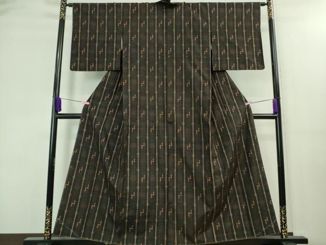 平和屋着物＊夏物 本場大島紬 夏大島 雲重ね文 正絹 逸品 CAAW9905gh